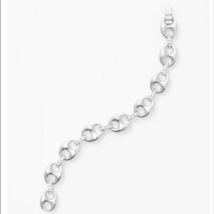 NWT Ann Taylor Mini Anchor Bracelet Silver